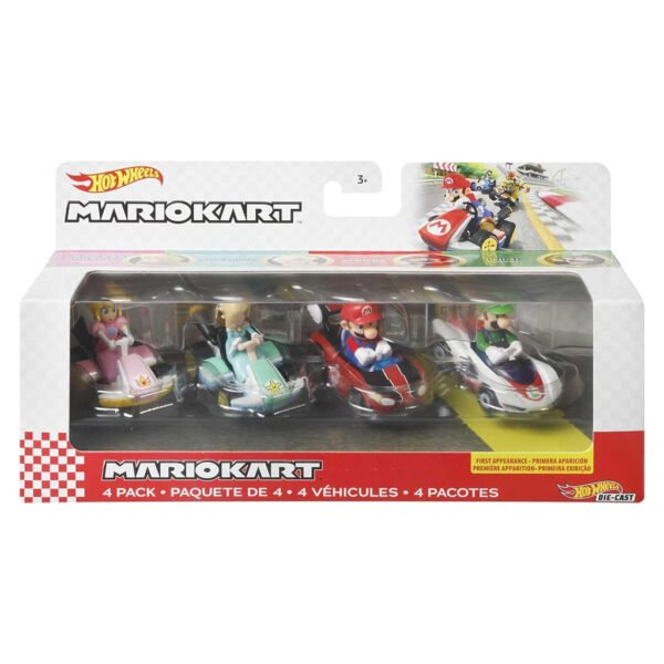 Carrinhos Hot Wheels MARIOKART-4-PACK (gxx97)