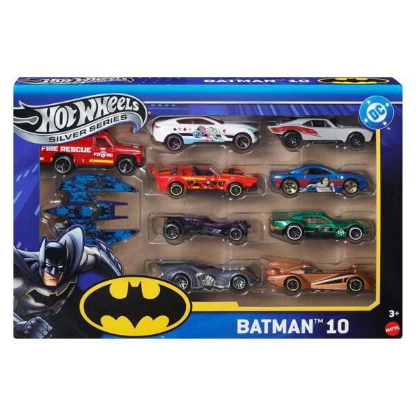 Carrinhos Hot Wheels Silver Series Batman 10-pack (jct91)