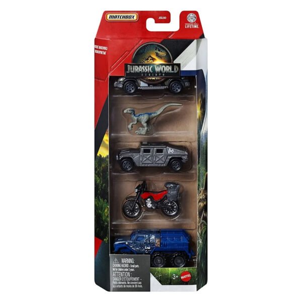 Carrinhos Matchbox Jurassic World 5-pack (jgl24)