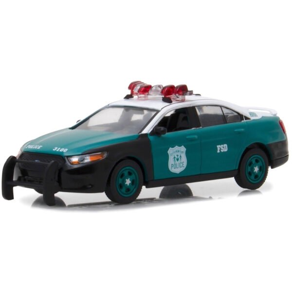 Auto Greenlight Ford Sedan Nypd Interceptor Hws3 Escala 1/43-VERDE Negro e Blanco