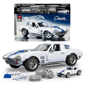 Carro Hot Wheels de Armar: Mattel Brick Shop Premium Collector - Custom Corvette Grand Sport (jgr31)