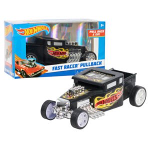 Carro Hot Wheels Fast Racer Pullback - Bone Shaker (Negro)