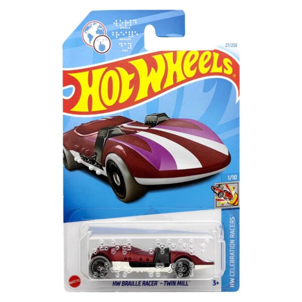 Carro Hot Wheels Hw Celebration Racers 1/10-BRAILLE Racer - Twin Mill Hry95