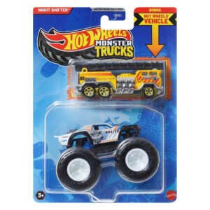 Carro Hot Wheels Monster Trucks - Night Shifter + Hot Wheels Vehicle (jcg38)