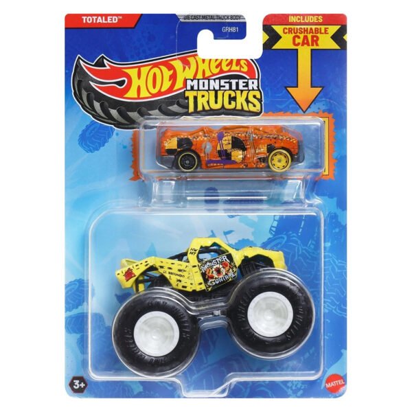 Carro Hot Wheels Monster Trucks - Totaled & Crashable Car (jcg32)