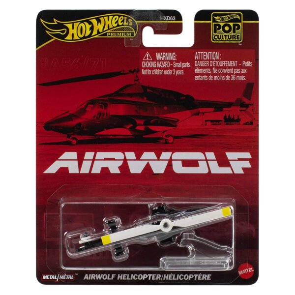 Carro Hot Wheels Premium - Airwolf Helicopter (jbl56)