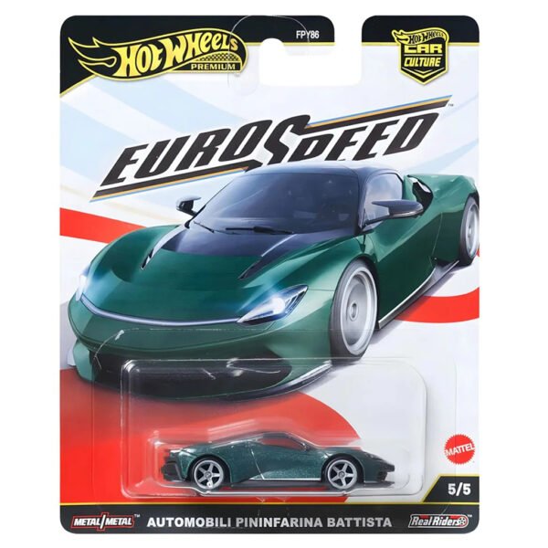 Carro Hot Wheels Premium Euro Speed 4/5-AUTOMOBILI Pininfarina Battista Jbk77 (6230)
