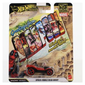Carro Hot Wheels Premium Marvel: Greetings From Deadpool - Spider-mobile Dead-buggy (jhx06)