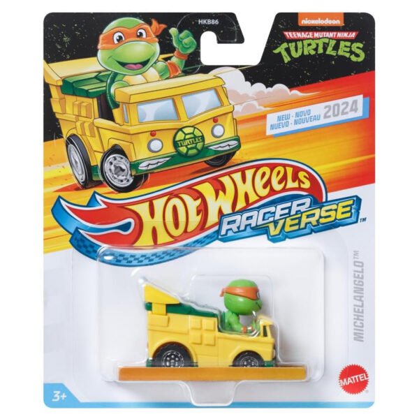 Carro Hot Wheels Racer Verse Teenage Mutant Ninja Turtles - Michelangelo (5047)