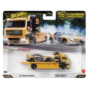 Carro Hot Wheels Team Transport-'20 Toyota Gr Supra & Fleet Street (jhx87)