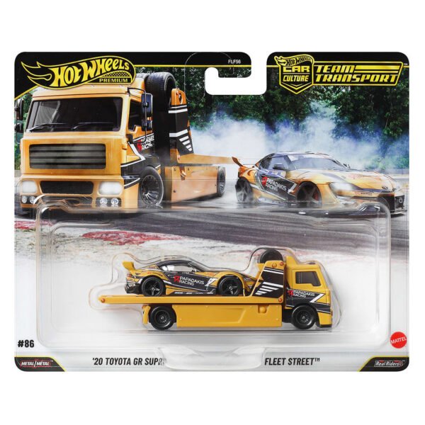 Carro Hot Wheels Team Transport-'20 Toyota Gr Supra & Fleet Street (jhx87)