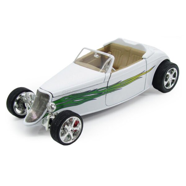 Auto Lucky Ford Coupe Convertible 1933 Escala 1/18-BLANCO