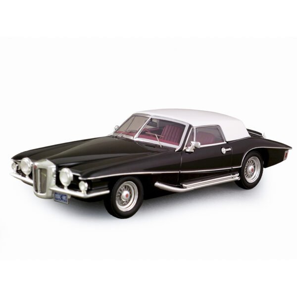 Auto Ixo Premiumx - Stutz Blackhawk Conversível Hard-top 1971 Negro - Escala 1:43