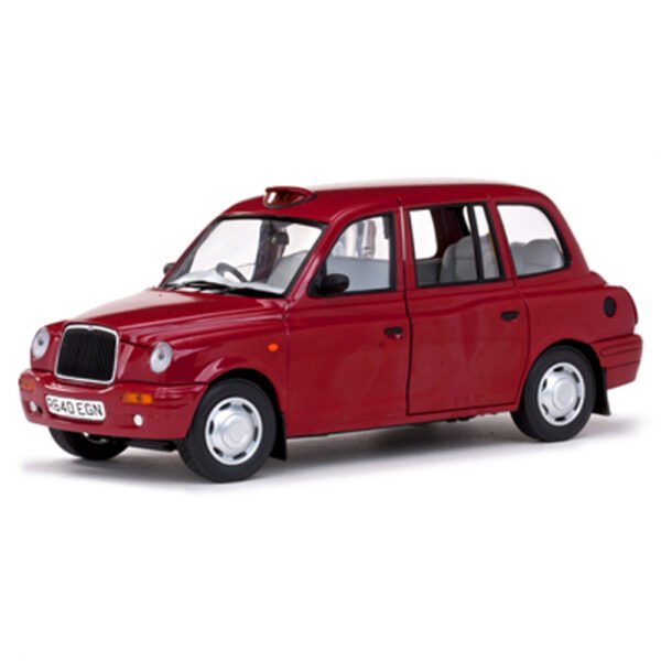 Auto Sun Star Txt London Taxi Targa 1998 Escala 1/18-ROJO