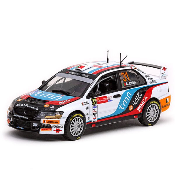 Auto Vitesse Mitsubishi L.evo Ix #31 A.araujo Escala 1/43-BLANCO