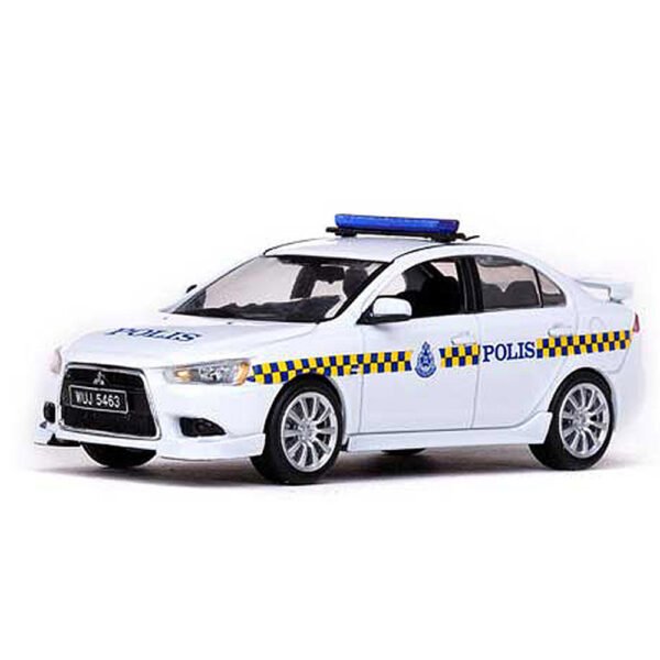Auto Vitesse Mitsubishi Lancer Malaysia Police Escala 1/43-BLANCO