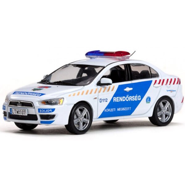 Auto Vitesse Mitsubishi Lancer X-hungary Police Escala 1/43-BLANCO