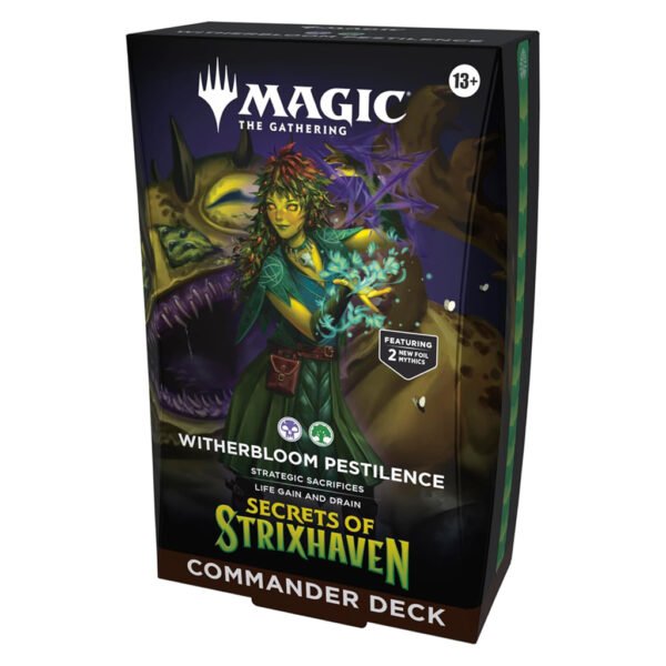 Cartas Magic: The Gathering - Secrets Of Strixhaven - Witherbloom Pestilence Commander Deck (0003)