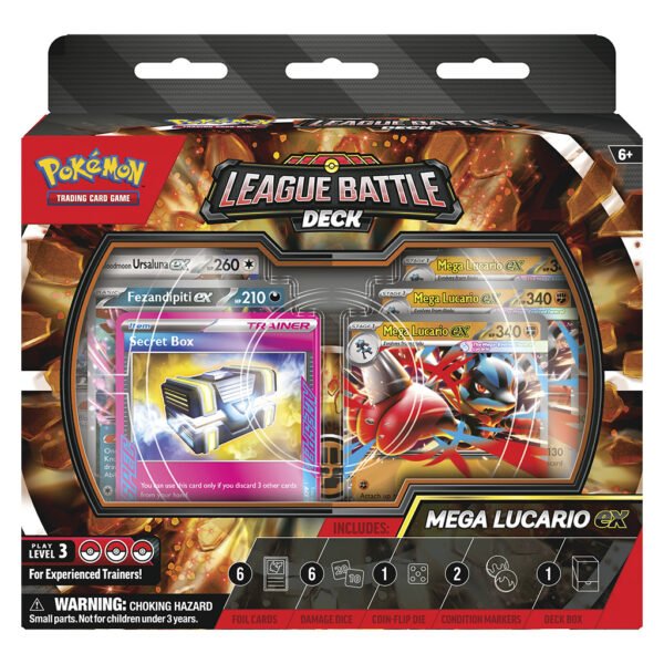 Cartas Pokemon Tcg: League Battle Deck - Mega Lucario Ex (5079)