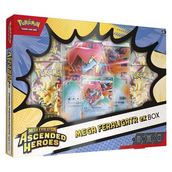 Cartas Pokémon Tcg: Mega Evolution 2.5 Ascended Heroes - Mega Feraligator Ex Box (1469)