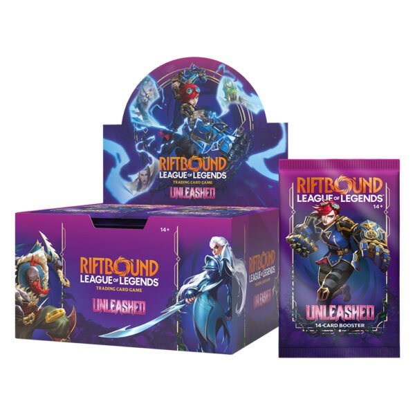 Cartas Riftbound Tcg: League Of Legends Tcg Unleashed - Booster Display 24 Peças (22301)