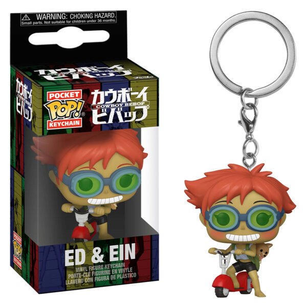 Llavero Funko Pocket Pop Keychain Cowboy Bebop - Ed & Ein 59469
