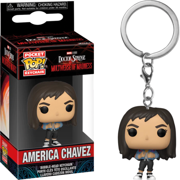 Llavero Funko Pocket Pop Keychain Marvel Doctor Strange In The Multiverse Of Madness 2-AMERICA Chavez