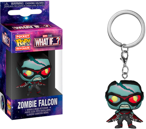 Llavero Funko Pocket Pop Keychain Marvel What If...? - Zombie Falcon