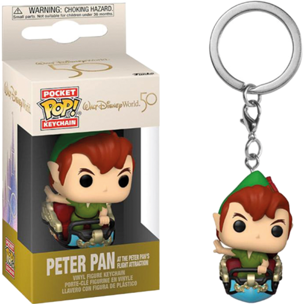 Llavero Funko Pocket Pop Keychain Walt Disney World 50th Anniversary - Peter Pan At The Peter Pans Flight Attraction