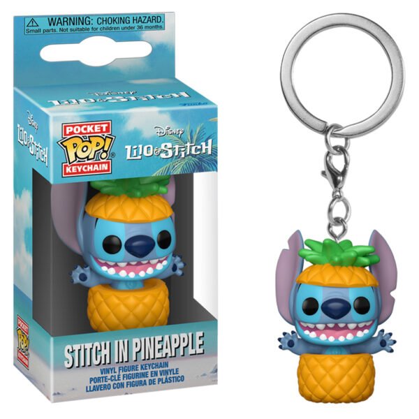 Llavero Funko Pop Keychain Disney Lilo & Stitch - Stitch In Pineapple (90673)