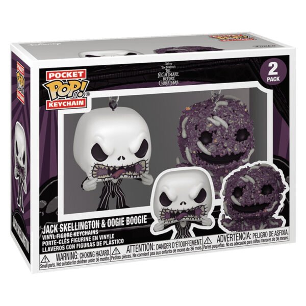 Llavero Funko Pop Keychain Disney The Night Before Christmas - Jack Skellington & Oogie Boogie 2-PACK (82402)