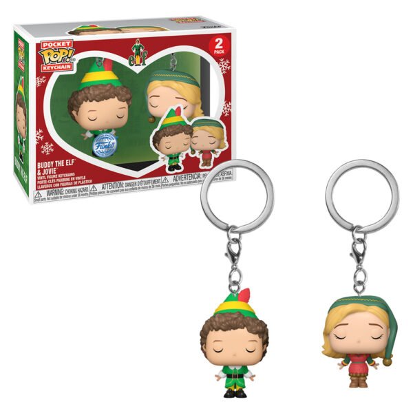 Llavero Funko Pop Keychain Elf - Buddy & Jovie 2-PACK (73921)