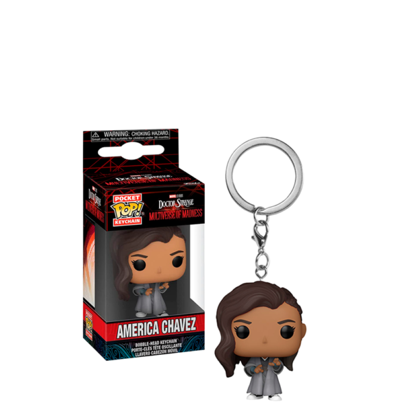 Llavero Funko Pop Keychain Marvel Doctor Strange 2-AMERICA Chavez 62404