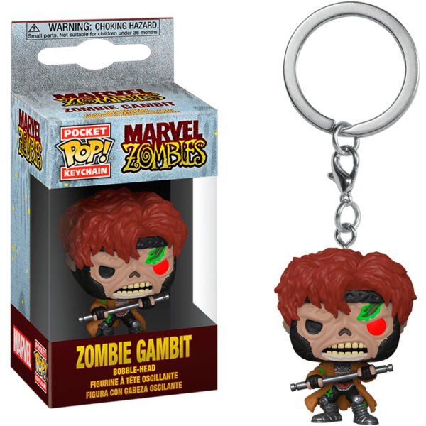 Llavero Funko Pocket Pop Keychain Marvel Zombies - Gambit