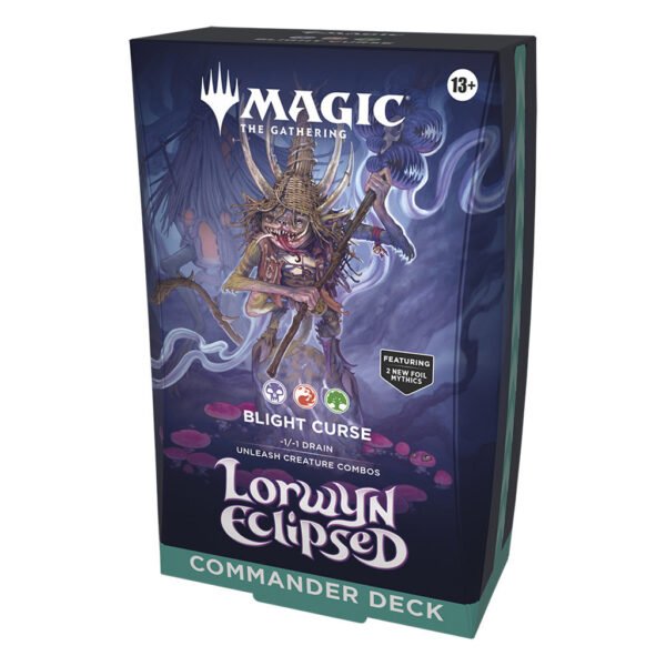 Cartas Magic: The Gathering - Lorwyn Eclipsed: Blight Curse - Commander Deck (6278)