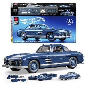 Carro Hot Wheels de Montar: Mattel Brick Shop Premium Collector - Mercedes-benz 300 Sl 1600 Peças (hww25)