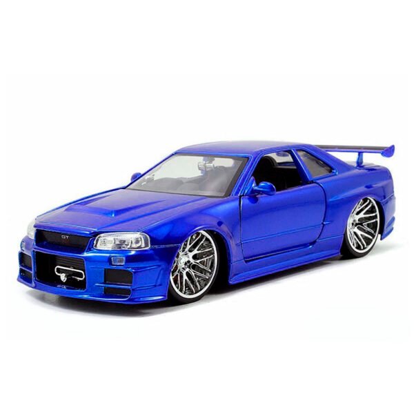 Miniatura de Auto Jada Car - Brian S Nissan Skyline Gt-r R34 Candy Blue (97173)