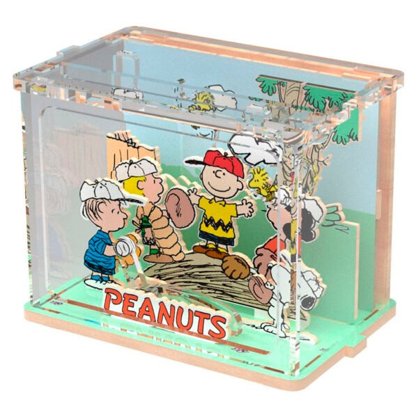 Juguete de Armar Puremind Mini Scene Snoopy - Baseball Time Wooden (2101)