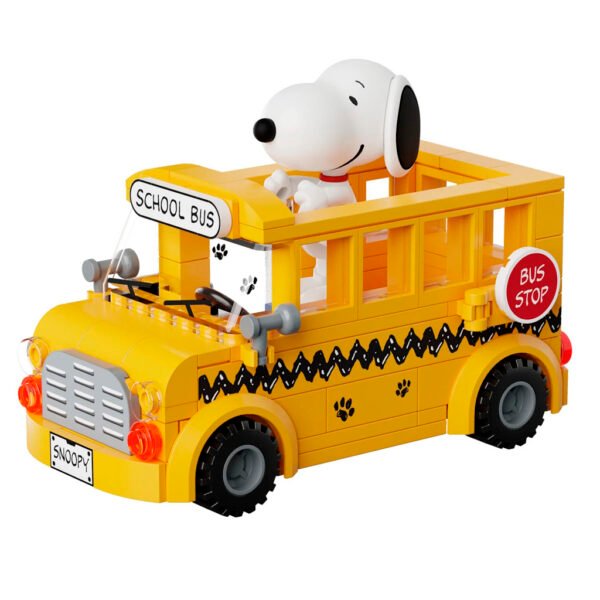 Juguete de Armar Pantasy Blocks Peanuts School Bus (86906)
