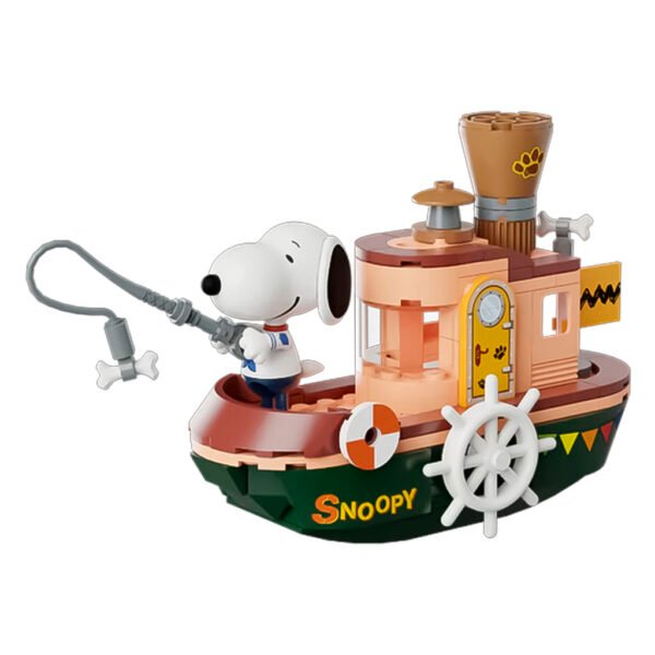 Juguete de Armar Pantasy Blocks Peanuts Steam Boat (86907)
