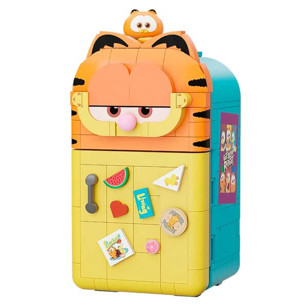 Juguete de Armar Pantasy Blocks Garfield Family Machines Series Fridge (86809)