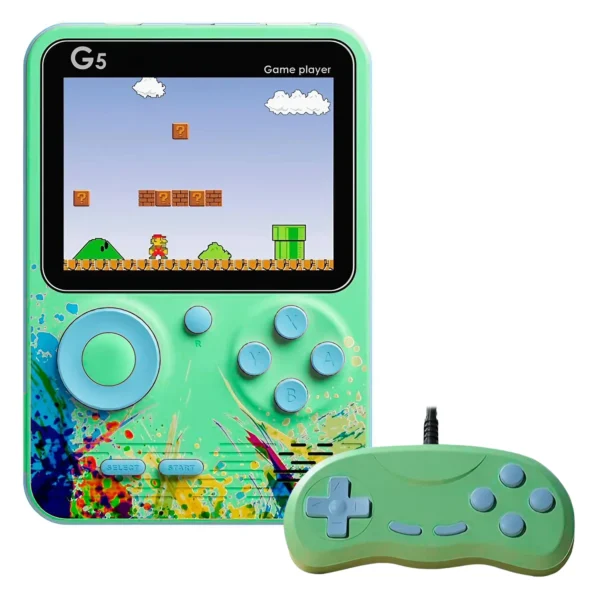 Consola Portátil Game Box G5 500 Juegos - Verde Azul