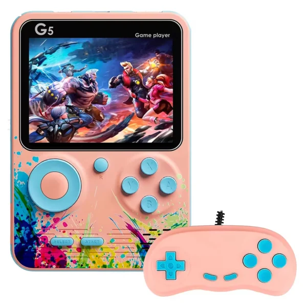Consola Portátil Game Boy Game Box G5 500 Juegos - Rosa
