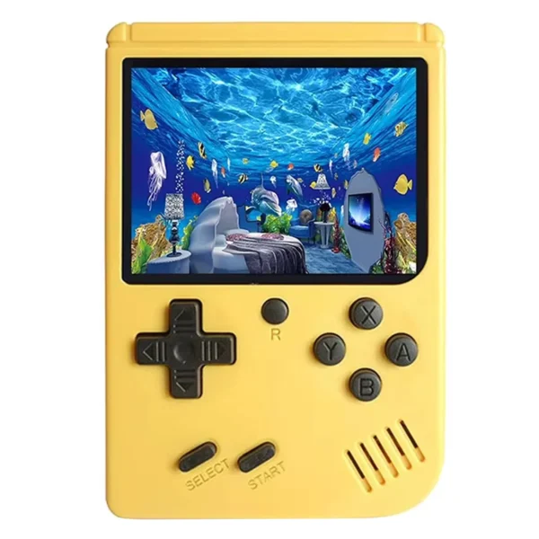 Consola Portátil Game Boy Game Box Plus 500 Juegos + Control - Amarillo