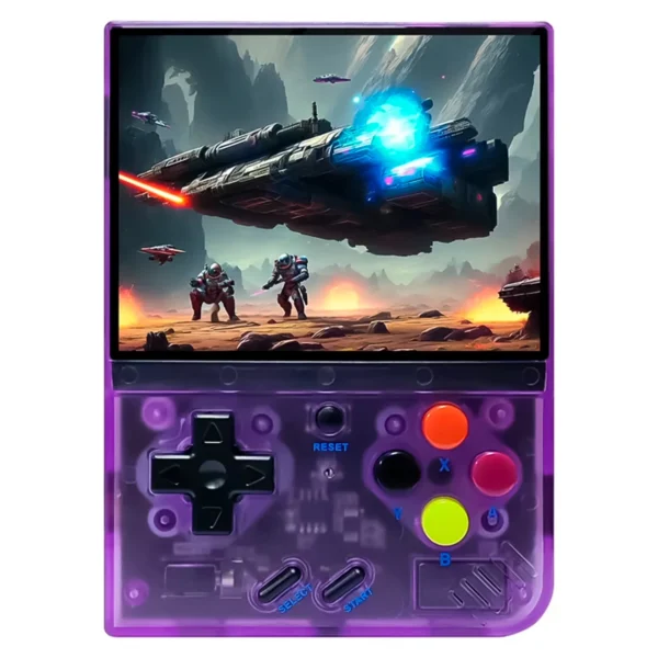 Consola Portátil Pocket Boy R33S 64GB Pantalla 3.5"-Púrpura Transparente