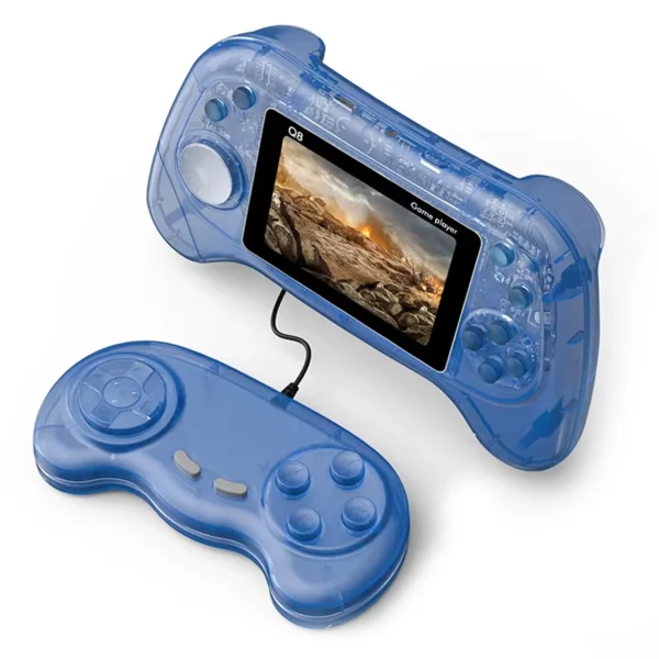 Consola Portátil Q8 800 Juegos - Azul Transparente