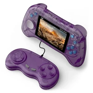 Consola Portátil Q8 800 Juegos - Púrpura Transparente