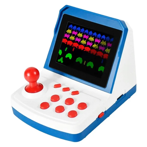 Consola Retro Arcade A6 Plus Pantalla 3.5" 912 Juegos - Blanco y Azul