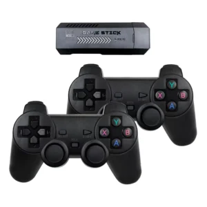 Consola X2+ Game Stick 4K +10000 Juegos 2 Controles - Negro