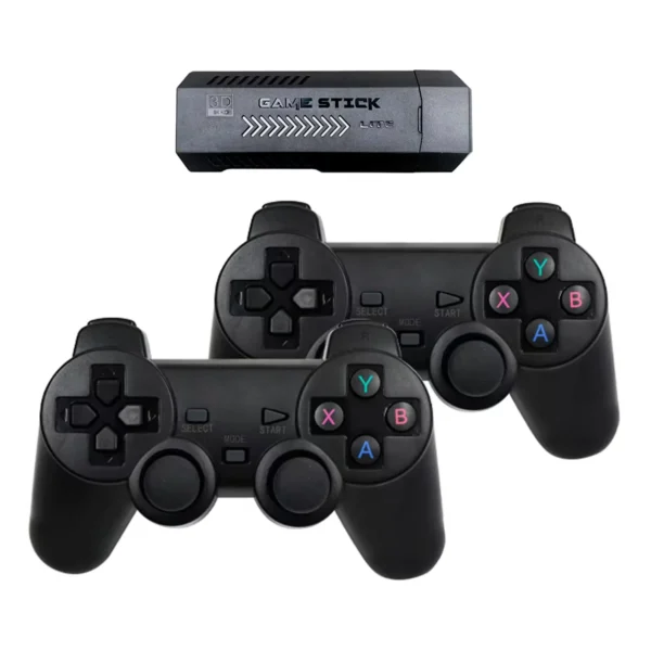 Consola X2+ Game Stick 4K +10000 Juegos 2 Controles - Negro